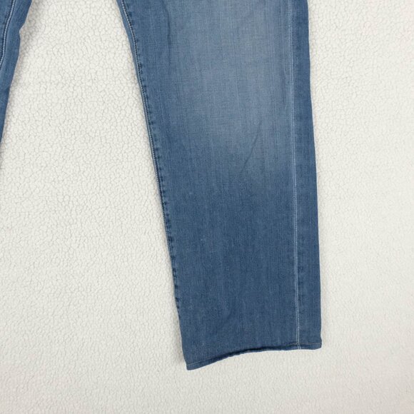 Agave Jeans Mens 36x32 Blue Waterman Straight Leg Medium Wash Denim USA Made - Picture 3 of 14